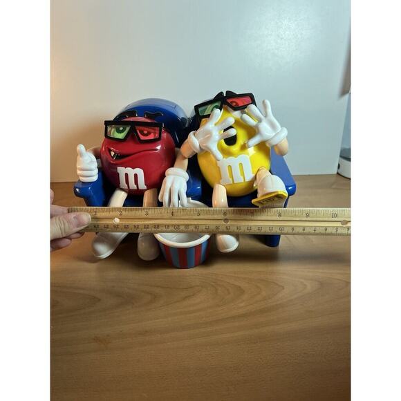 M&M's Candy Dispenser Limited Edition "At The Movie" 3D with Popcorn Bucket - Picture 13 of 13